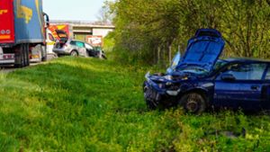 Auf der A8 bei Gruibingen kam es am Dienstagmorgen zu einem tödlichen Unfall. Foto: 7aktuell.de