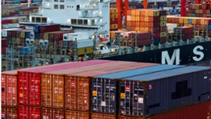 Container stapeln sich auf einem Frachter im Hamburger Hafen. Europa muss mehr investieren, um auf dem Weltmarkt bestehen zu können. Foto: dpa/Axel Heimken